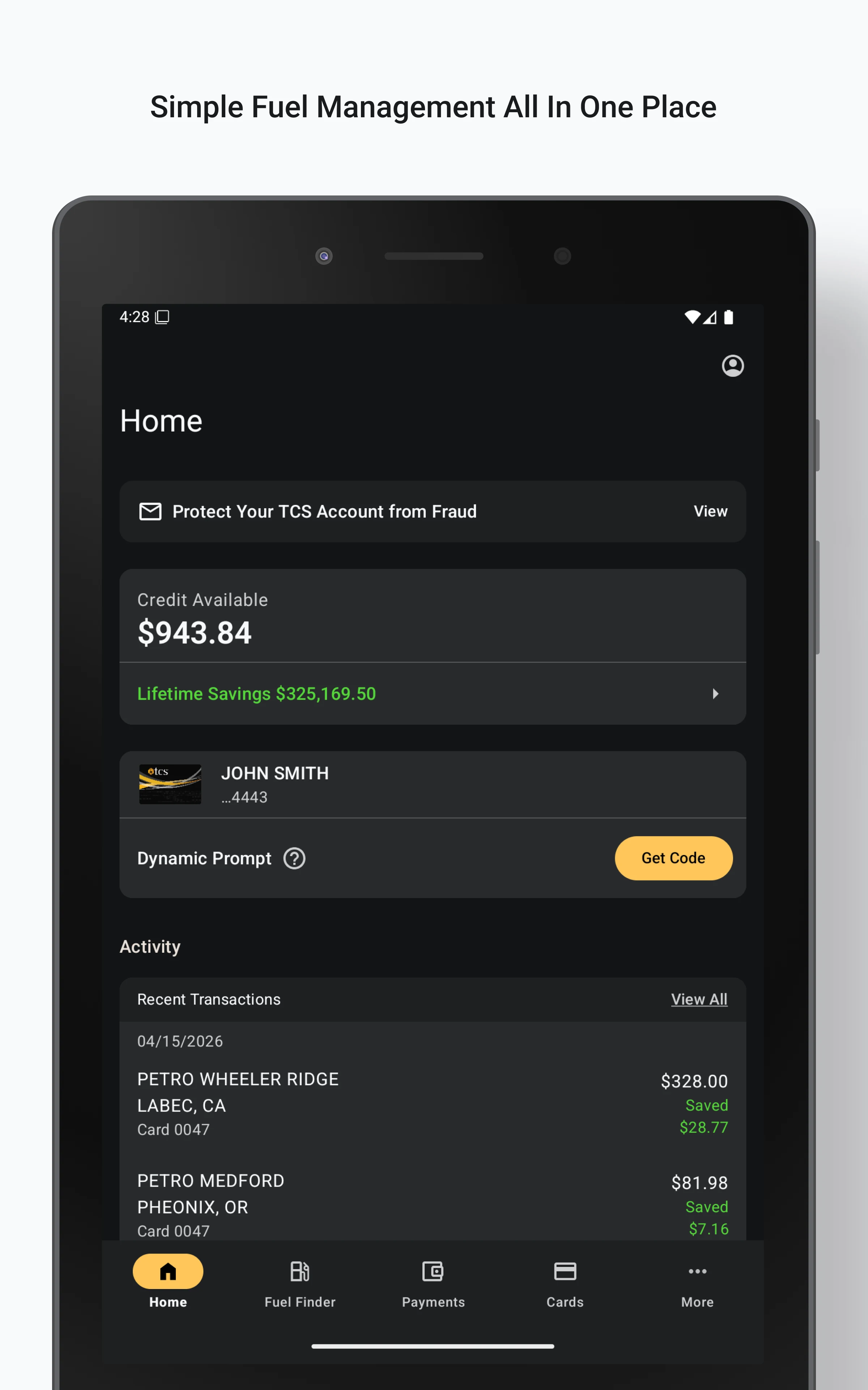 TCS Fuel screenshot