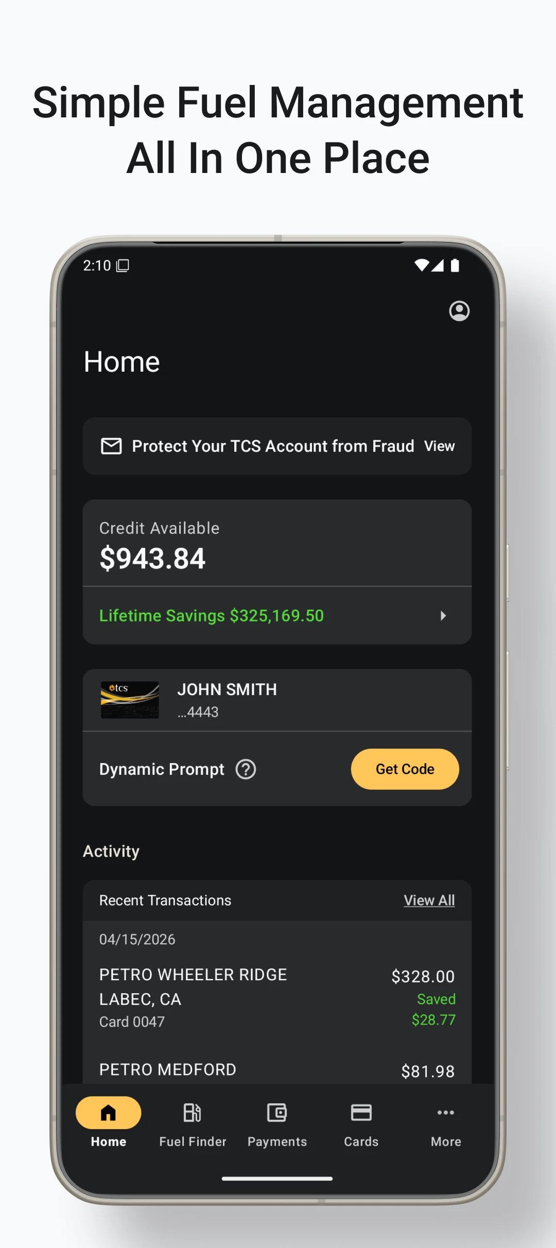 TCS Fuel screenshot